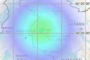 இந்தியாவின் ஜம்மு-காஷ்மீர் மாநிலம் பாரமுல்லாவில் நிலநடுக்கம்.