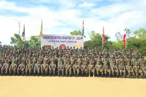 இந்திய மற்றும் இலங்கை இராணுவங்களுக்கிடையே இடம்பெற்றுவரும் இருதரப்பு பயிற்சியில் "K9s" எனப்படும் மோப்ப...