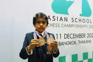 தாய்லாந்தில் நடைபெற்ற Asian Schools Chess Championship 2024 இல் யாழ் கொக்குவில் மாணவி 02 வெண்கலப் பதக்கத்தை பெற்றார்